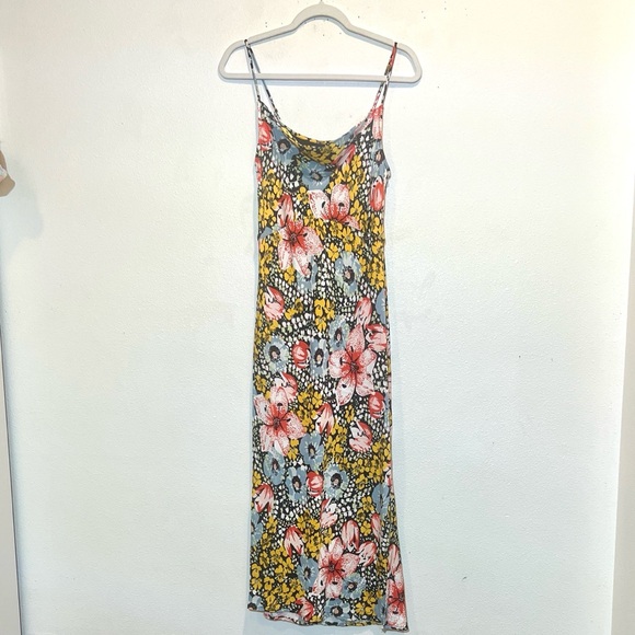 Anthropologie Elyse Printed Bias Slip Midi Dress Size S - Picture 6 of 12